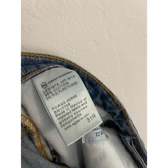 AG Adriano Goldschmied Jeans 31 Phoebe Vintage High Waisted Tapered Leg Anthro - Picture 10 of 10